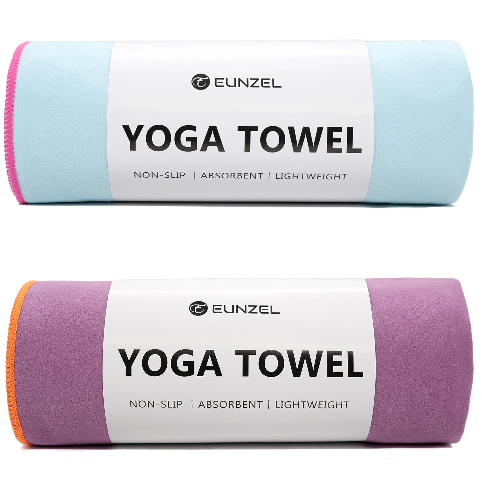 Eunzel Hot Yoga Towel Non-Slip Yoga Mat Towel Ultra-Absorbent Microfiber Towel for Hot Yoga, Pilates，Bikram and Workout 26.5"x 72"