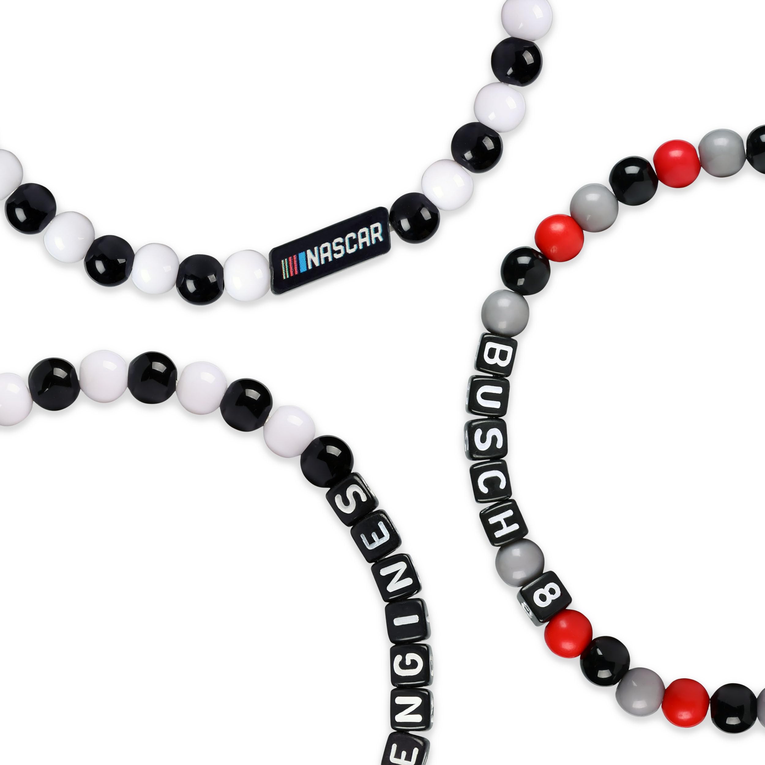 FOCO NASCAR Kyle Busch Mens 3 Pack Friendship Bracelet