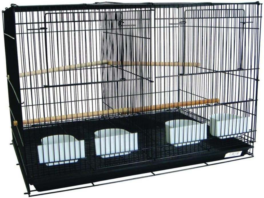 Small Breeding Cages with Divider, Black