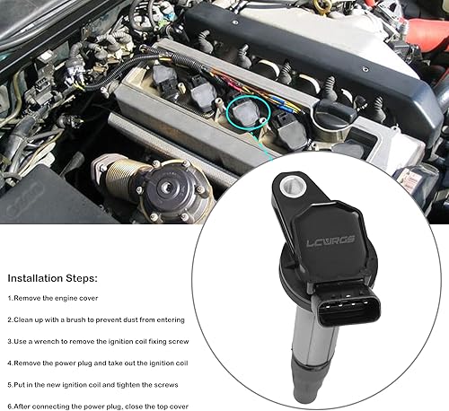 Miniatura 4 de Paquete de 4 bobinas de encendido compatibles con 1.8 L4 Toyota Corolla Prius Matrix Scion XD 1.8L 2009 2010 2011 2012 2013 2014 2015 2016 2017