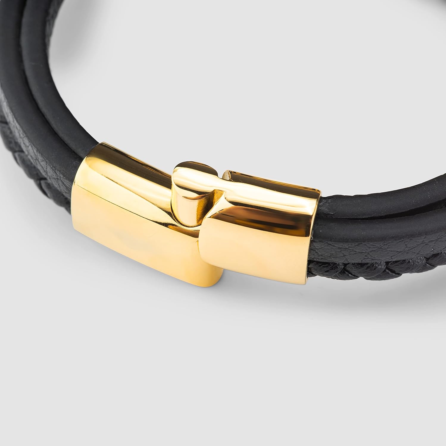 SERASAR Premium Leather Bracelet Men | Stainless Steel Magnetic Clasp | Three Colors | Jewelry Box Included - Image 9