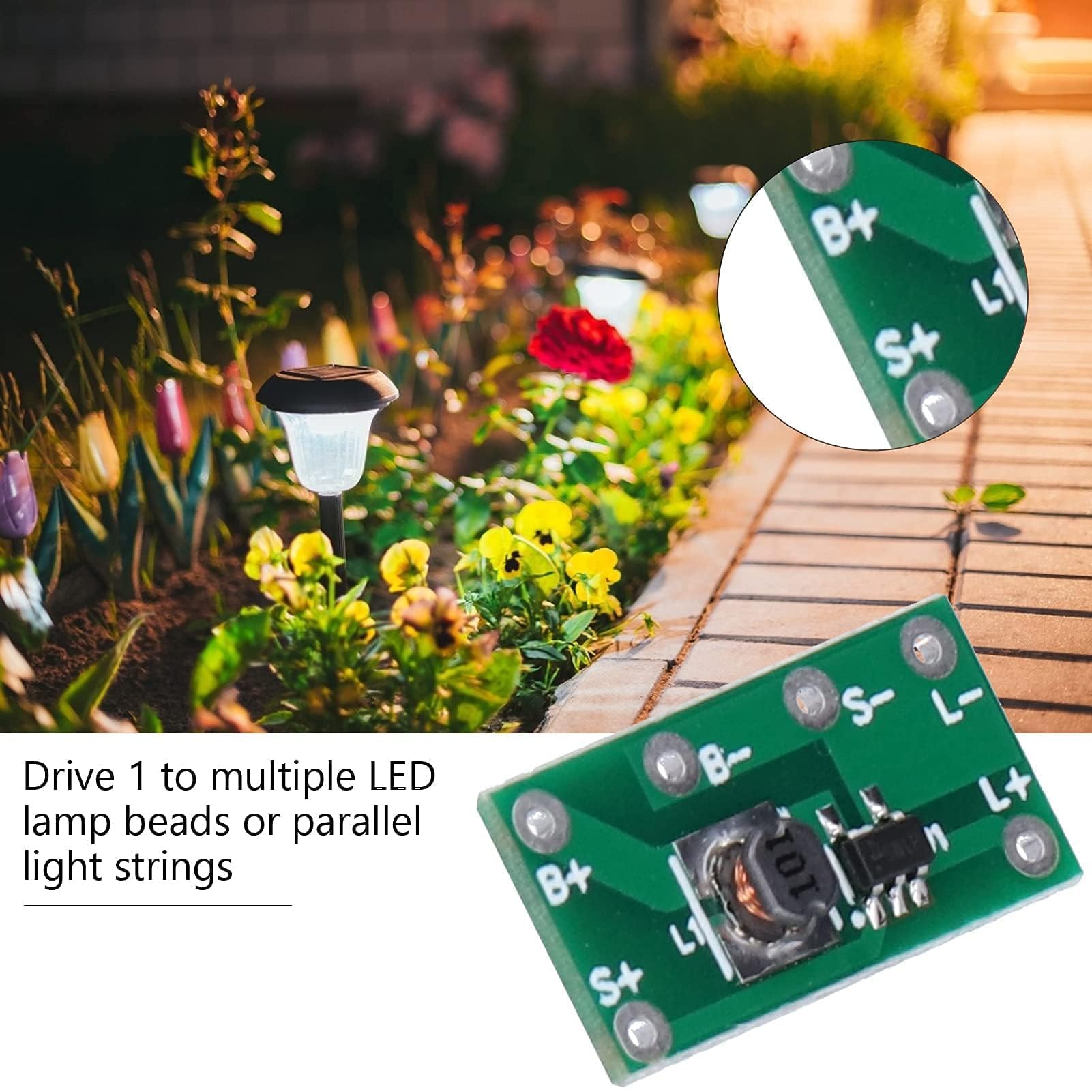 10 Stück Solarladeregler-Platine – Für 1,2V NiMH Akkus, 2V Solarpanel, Lichtsteuerung, Für Gartenleuchten
