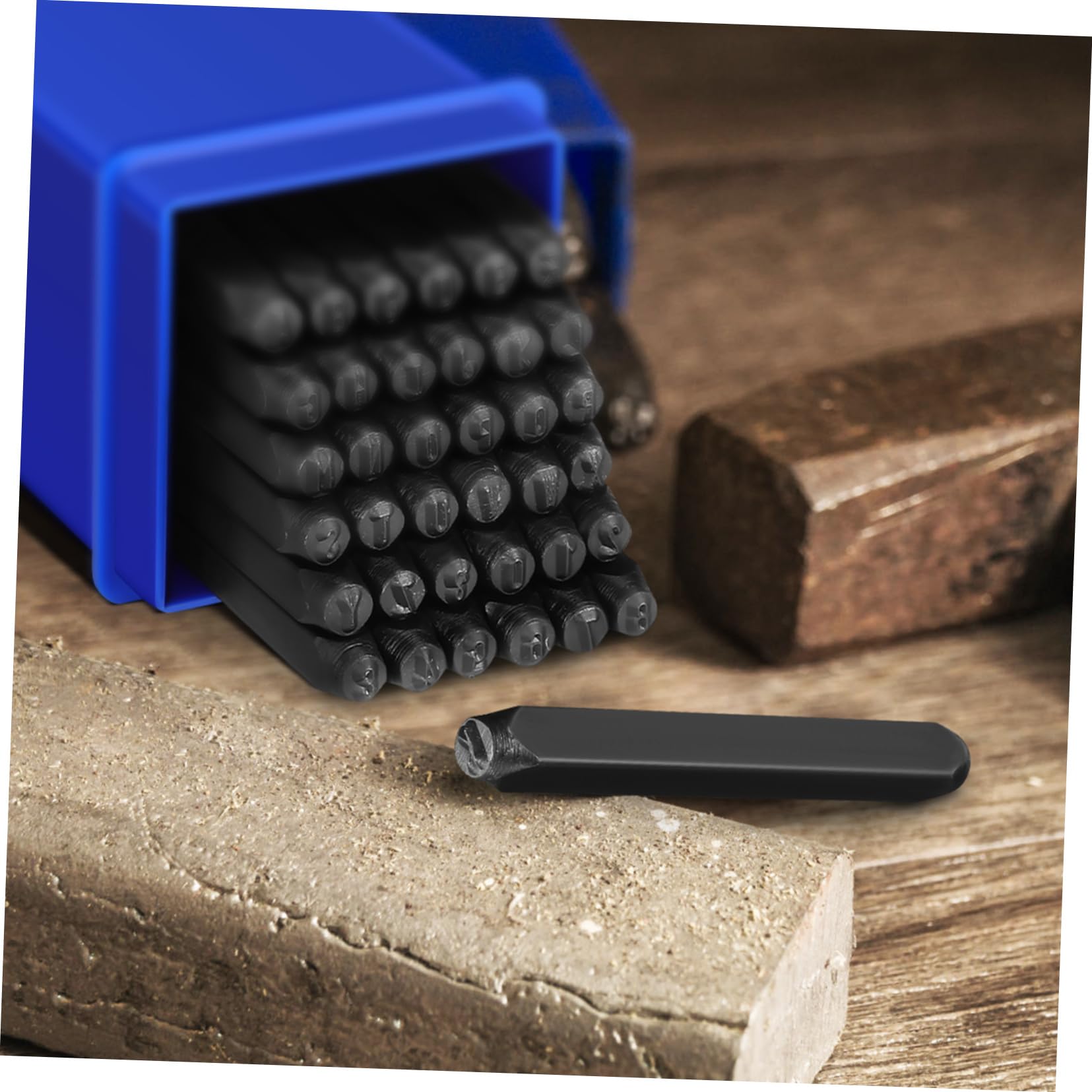 1set Punzoni Metallo per Numeri e Lettere Kit di Marcatura Carbonioso per Branding e Etichettatura Precisione e Durabilità per Artigiani e Creativi