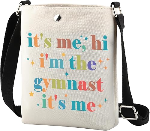 Miniatura 7 de TSOTMO Gimnasta equipo de gimnasia regalo regalo de graduación de gimnasta "It's Me, Hi I'm the Gymnast It's Me", bolsa de regalo para mujeres,