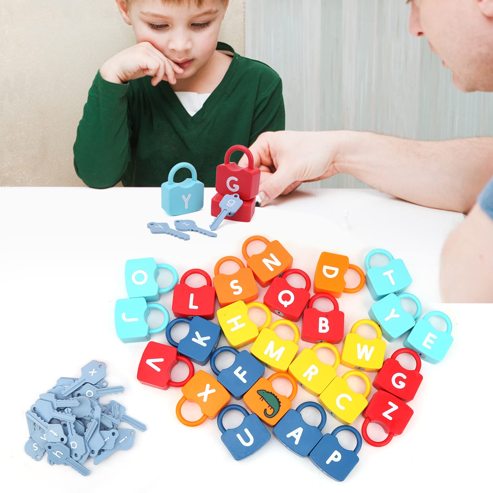 Chrees Lernspielzeug Zum Entriegeln von Buchstaben für (Modell zum