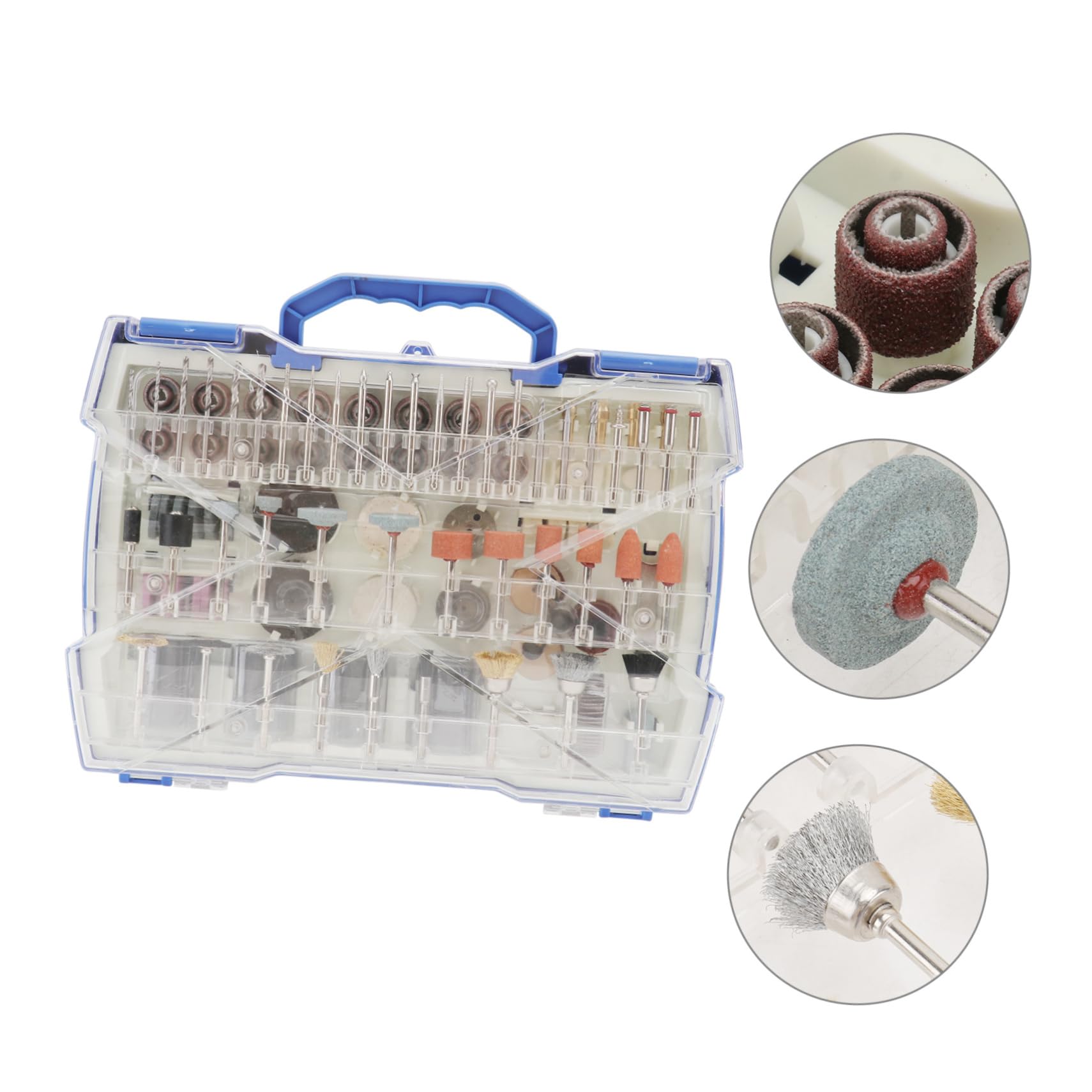 Kit de Accesorios para Herramientas Rotativas de 365 Piezas para Pulido | Juego de Rectificado de Gemas, Acero y Goma, Uso DIY en Madera y Cerámica