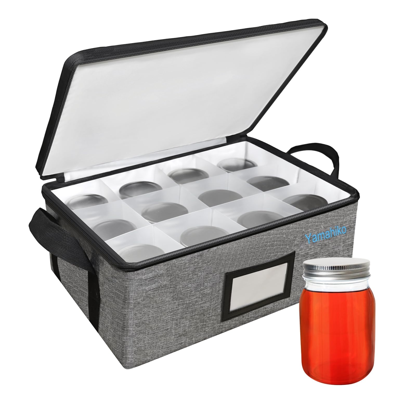 JAR@様 Amazon.com: Yamahiko 16 oz Mason Jar Storage Organizer, Canning