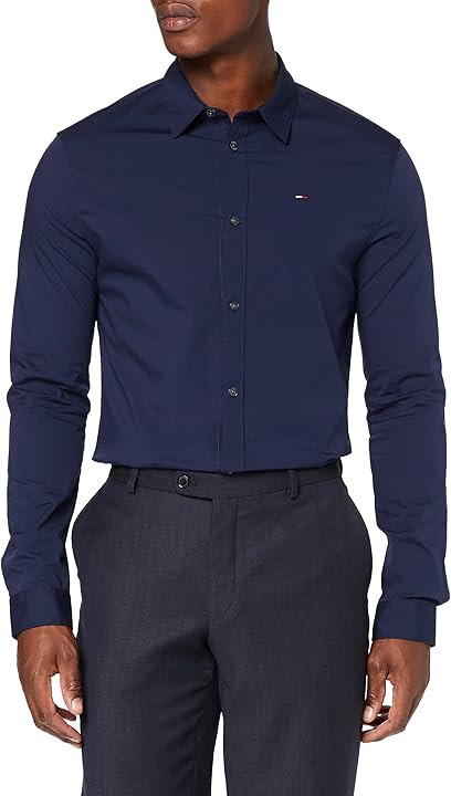 Tommy hilfiger original stretch camicia slim fit uomo