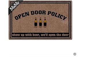 MsMr Doormat Open Door Policy Door Mat