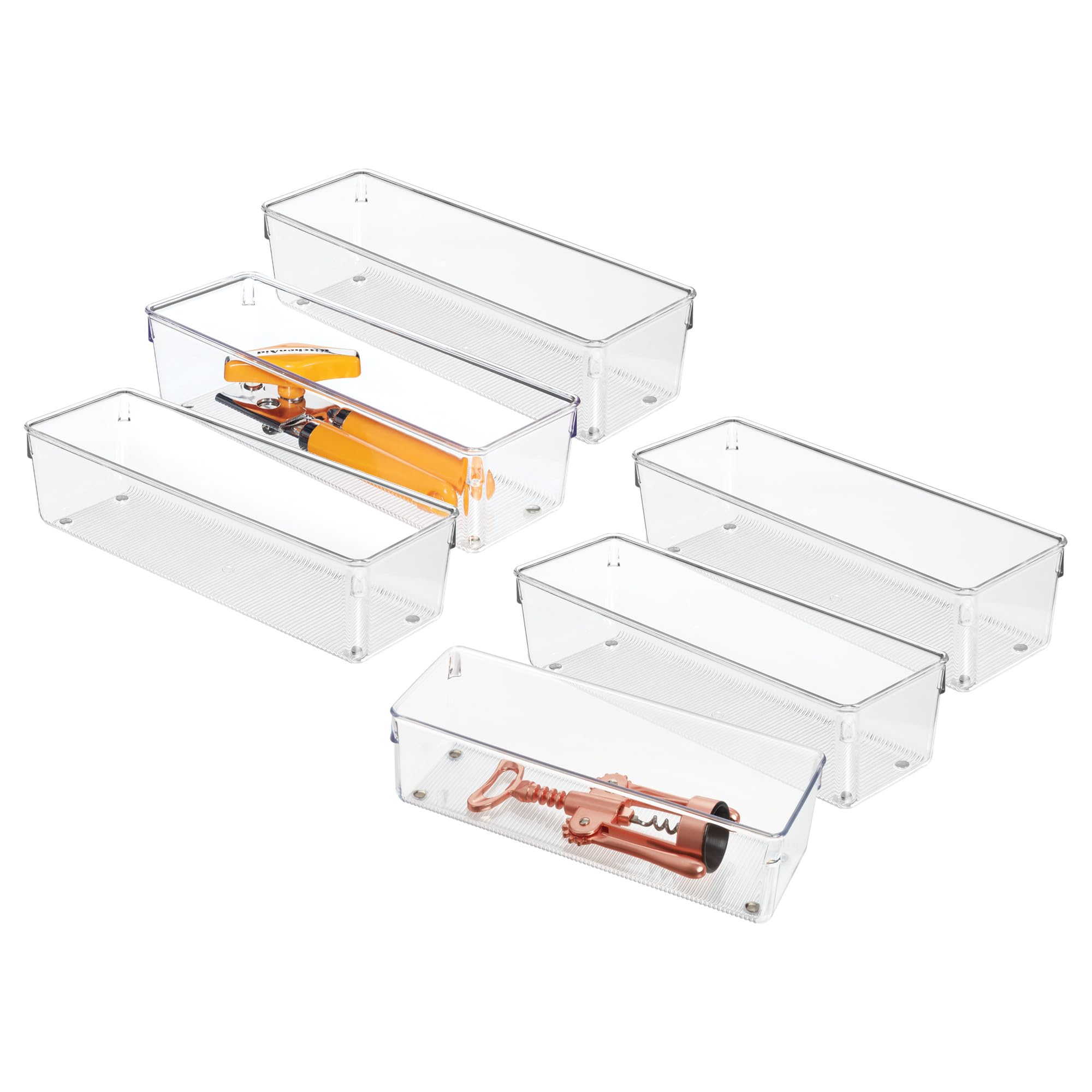 iDesign 29332M6 Organizer per cassetti, Trasparente