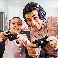Vista 30 de BENGOO G9000 - Auriculares estéreo para juegos para PS4, PC, Xbox One PS5, cancelación de ruido, auriculares sobre la oreja con micrófono, luz LED