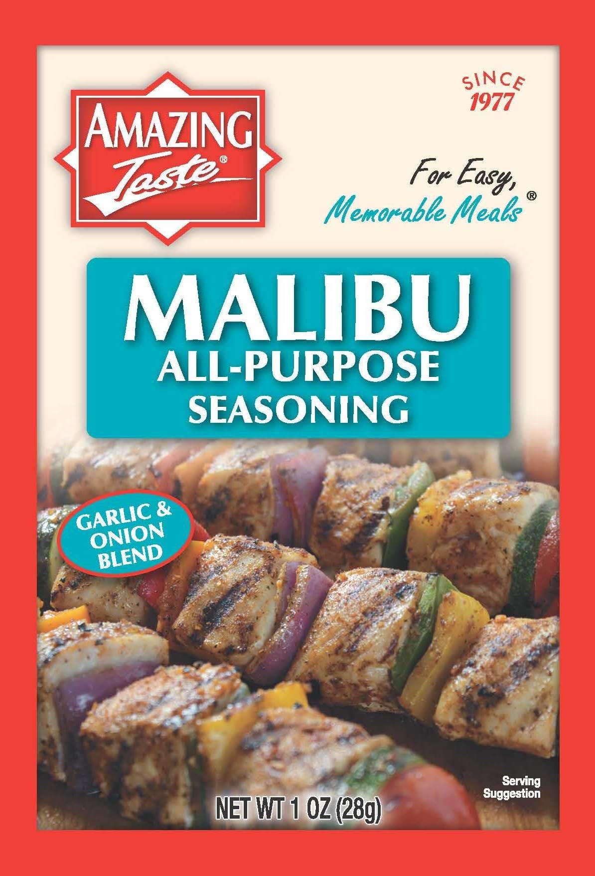 Amazing Taste Malibu Seasoning Bundle (10 Packets- 1 oz ea.)