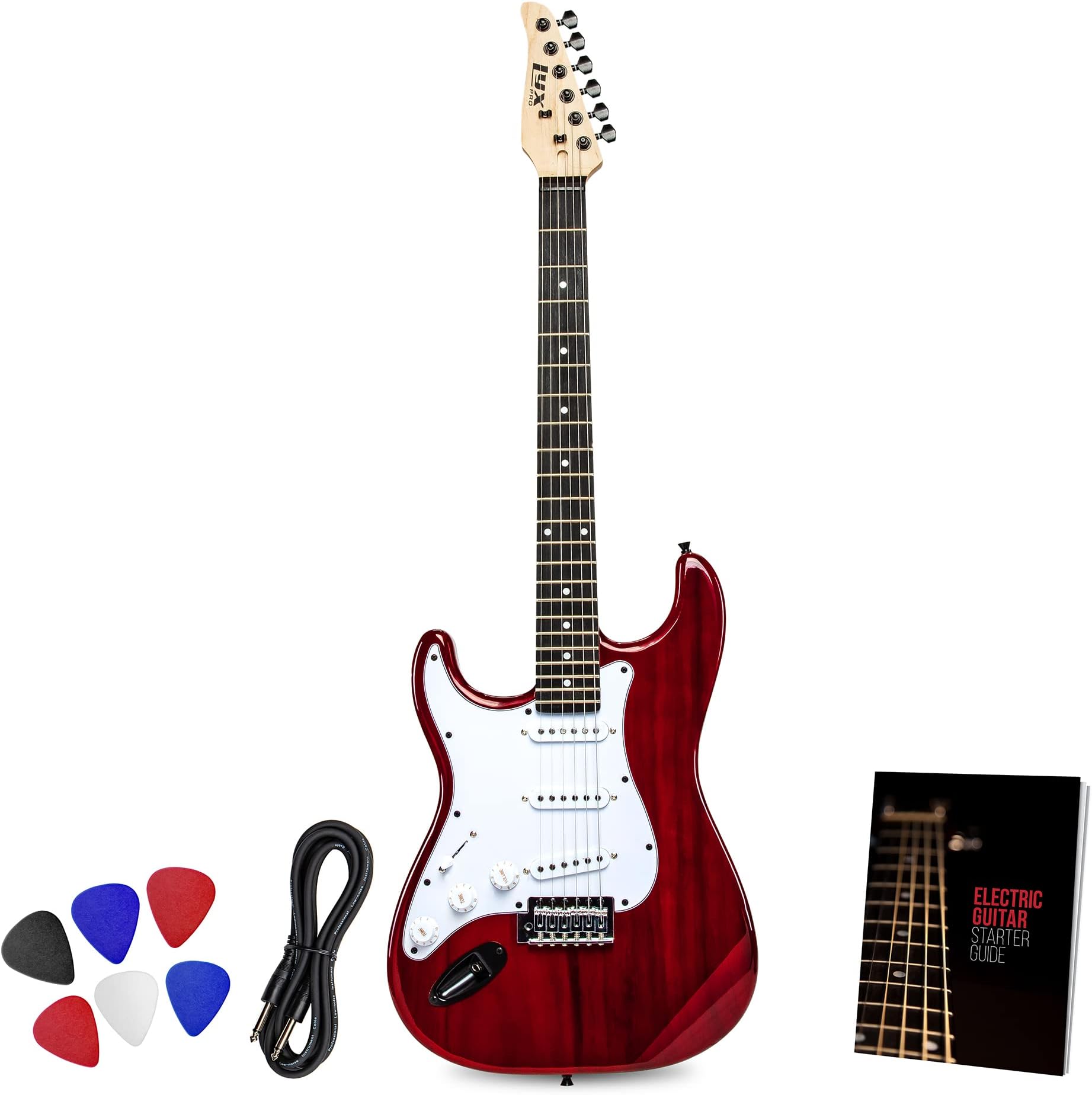 Left Handed 3/4 Size (36 inch) Beginner Electric Guitar