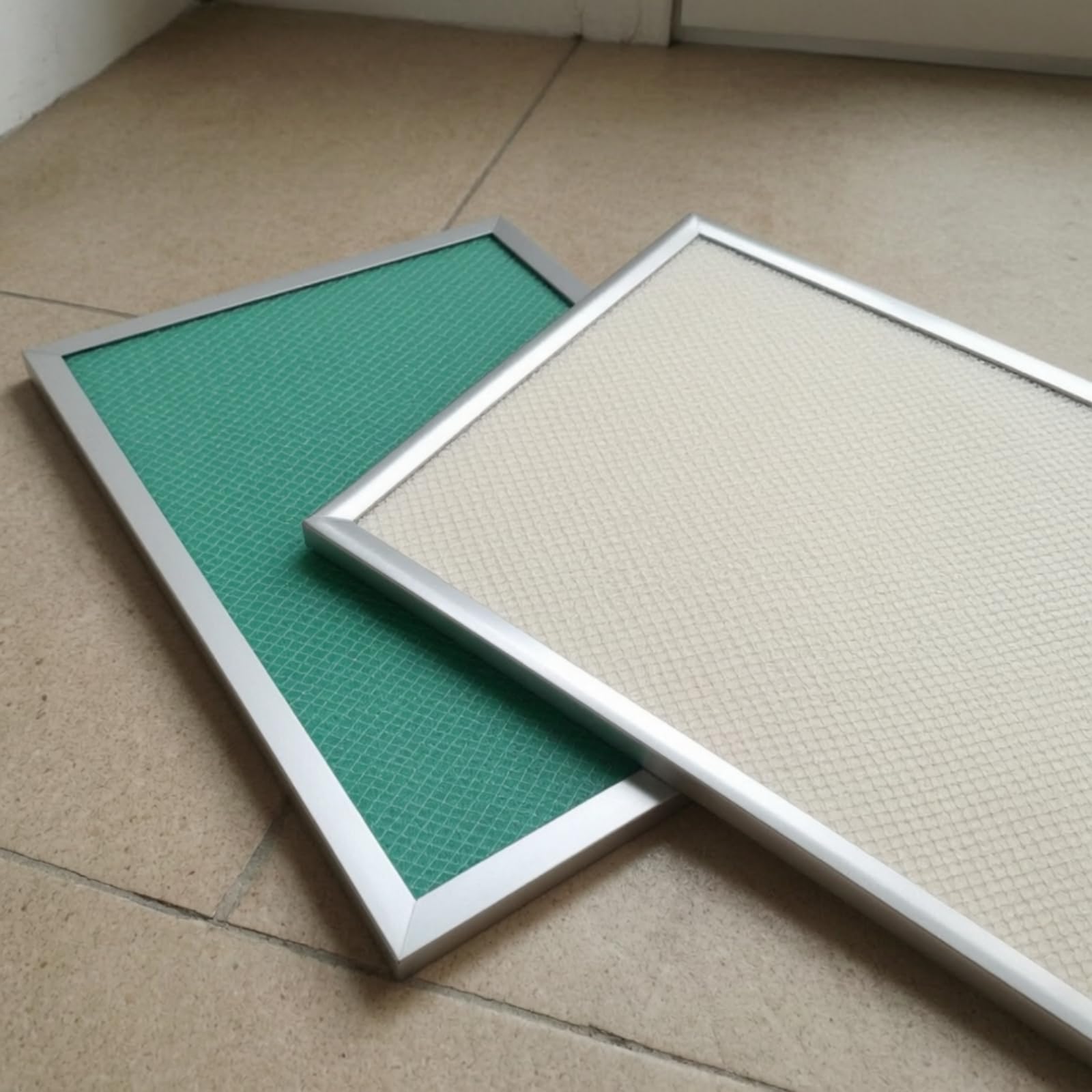 2 Piezas Filtro Repuesto con Metálico Rígido Filtro Ventilación Recuperación Energía Ligero para Mantenimiento Rutinario