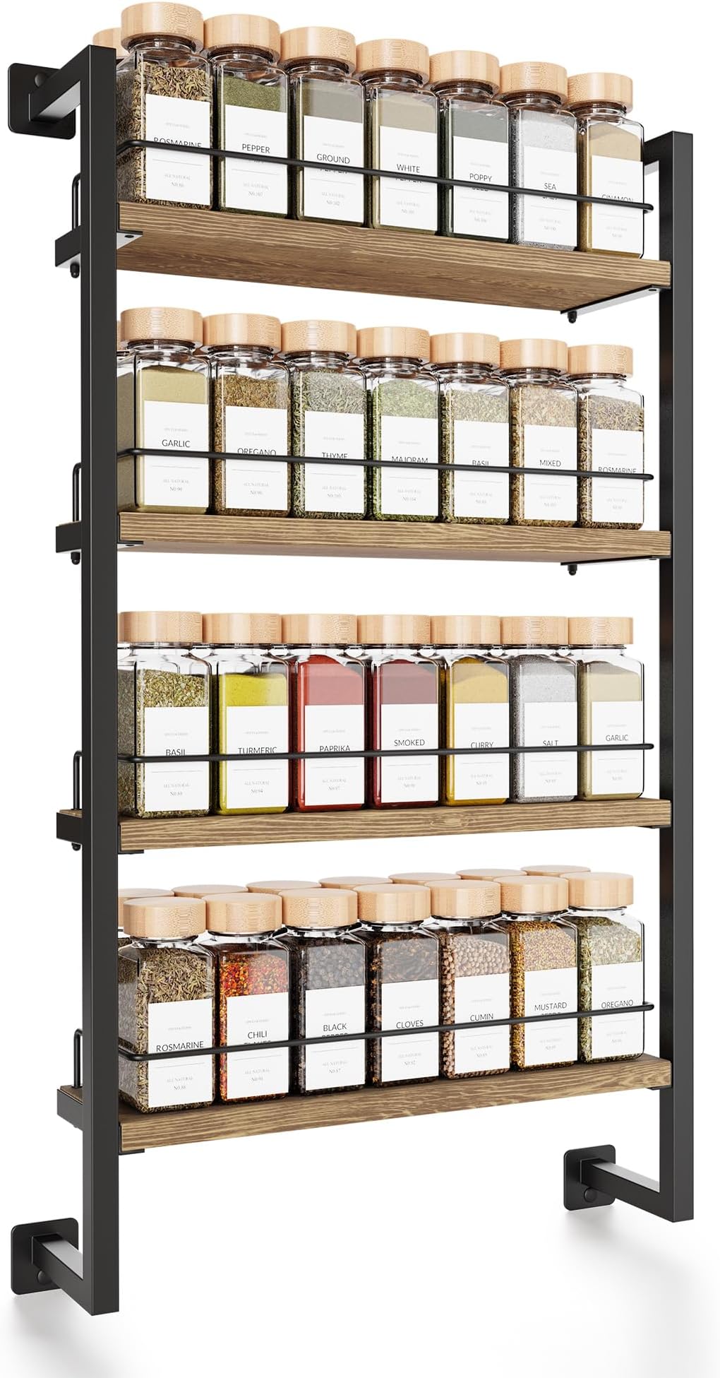 ZICOTO Space Saving Spice Rack Organizer Shelf for Wall Mount Easy To