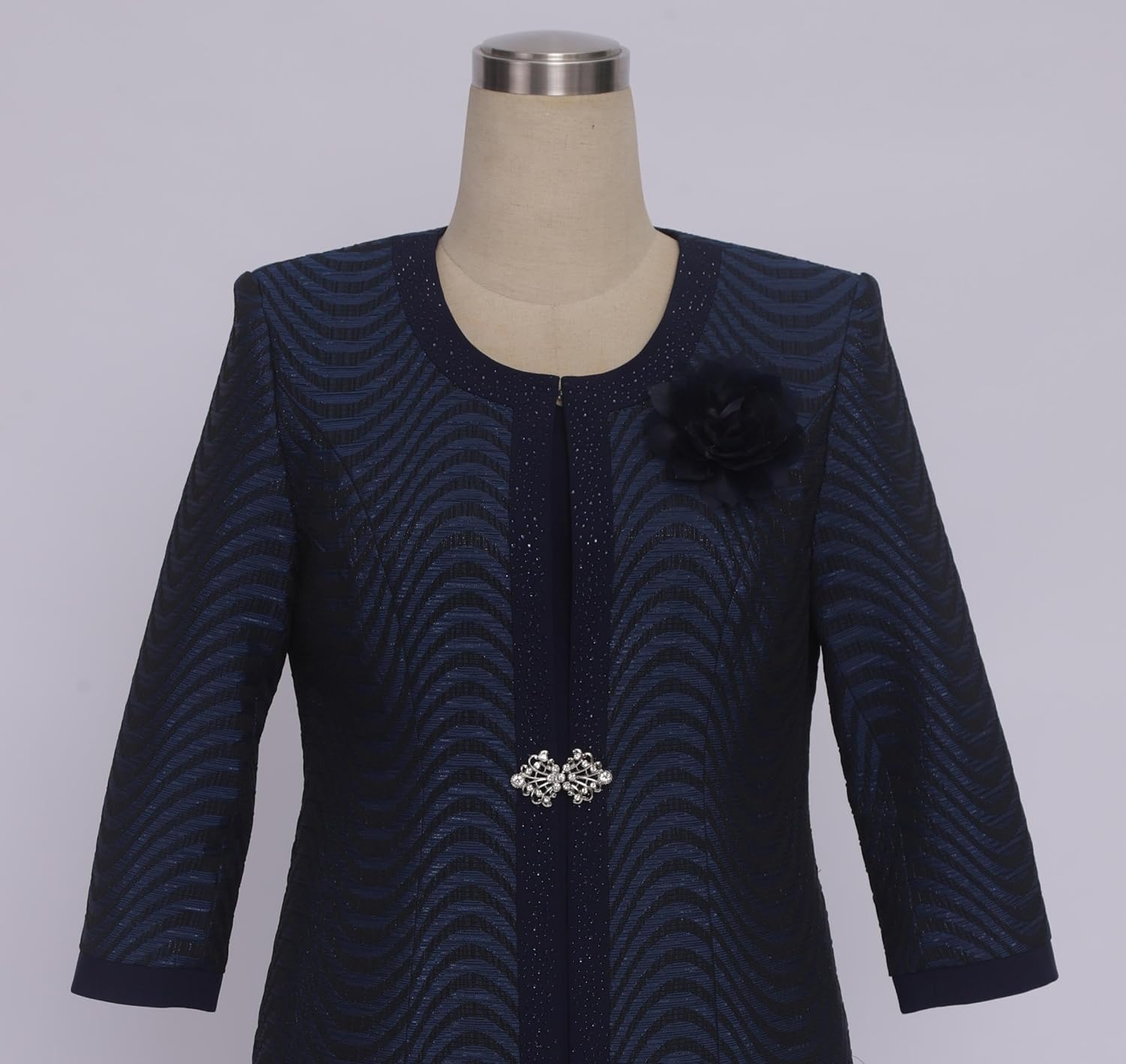 Womens Elegant Dress Church Suits Geenlinm FASHlON 2 Piece Long Jacket Church Set Dress Plus Size Outfits