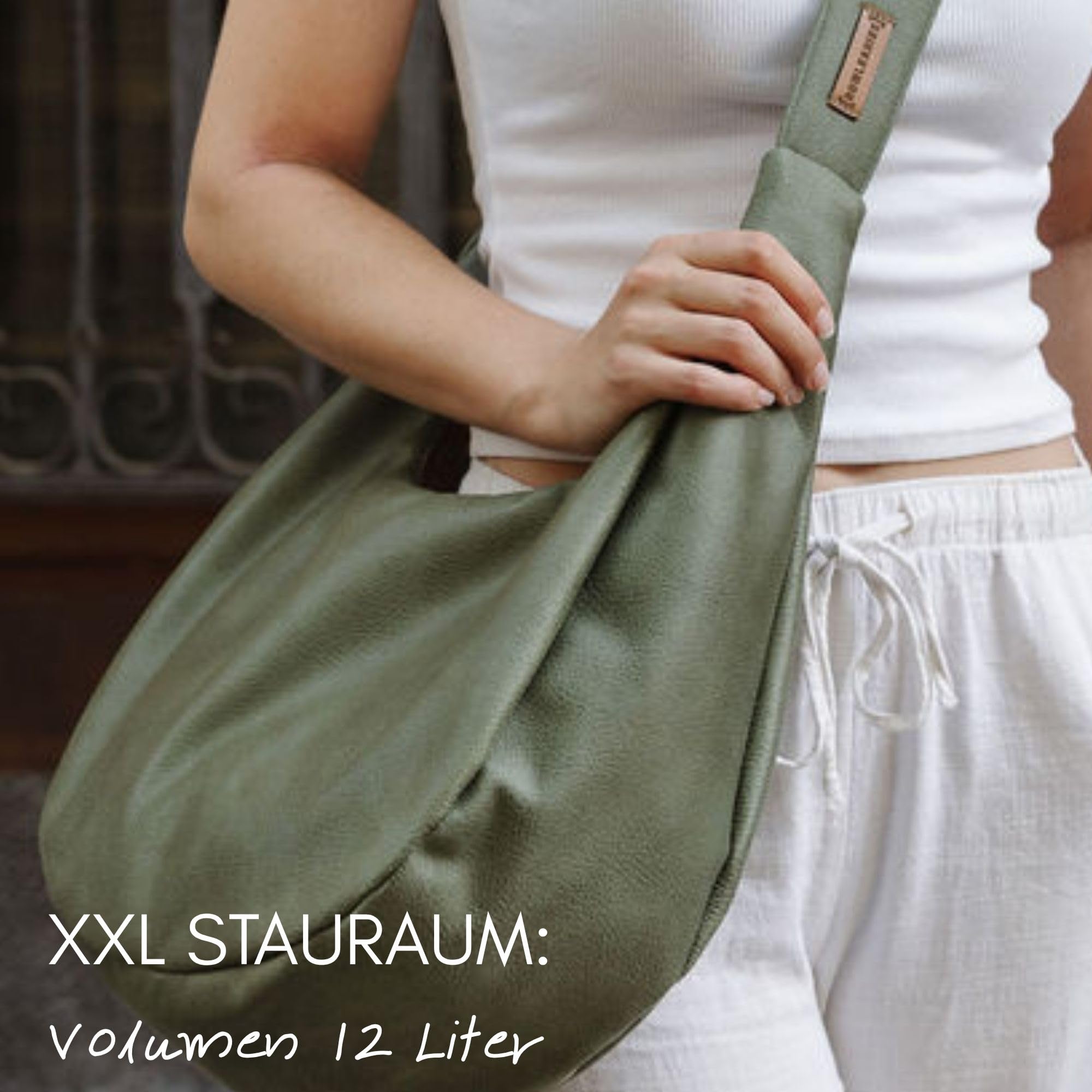 Moon Bag XXL aus Lederfaserstoff