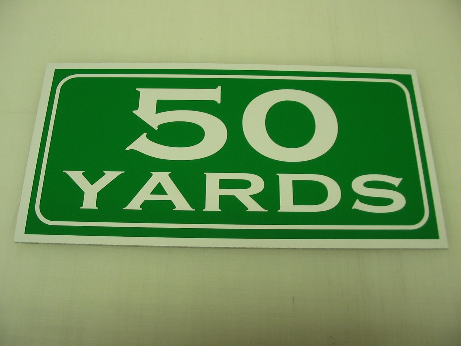 50 Yards Metal Sign Golf Course Yardage Marker Green Country Club Driving Range