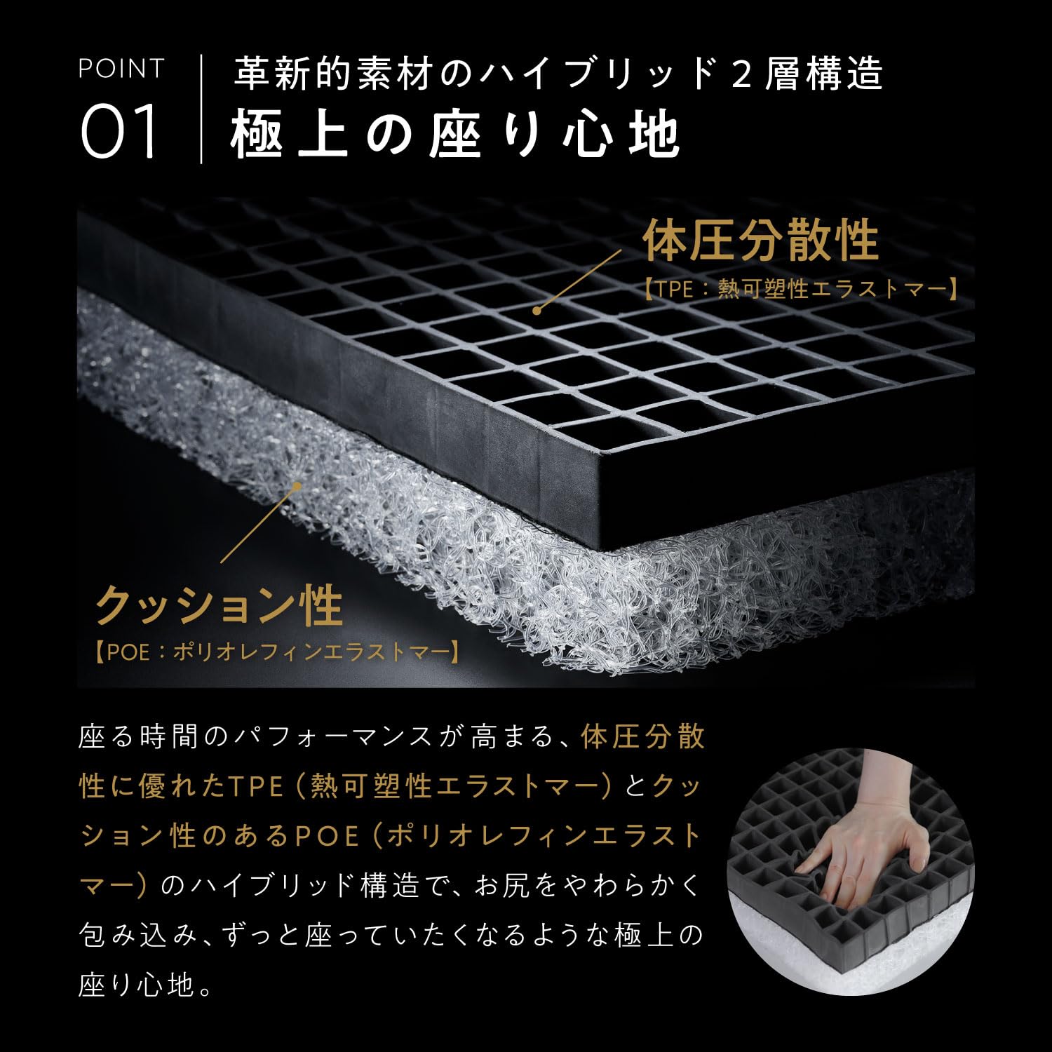 Amazon.co.jp: ヒツジのいらない尻枕 椅子 クッション 厚め 座布団 2層