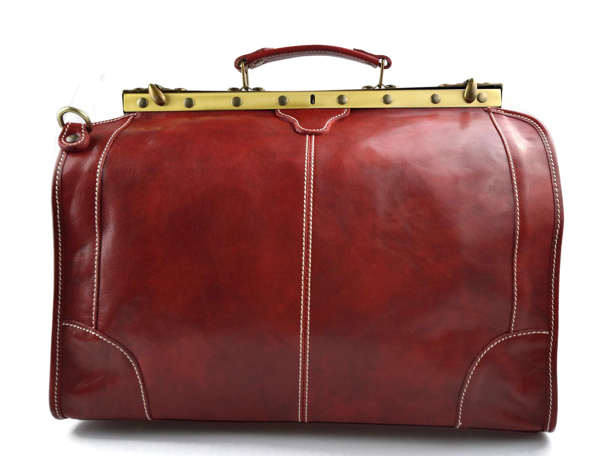 Bolso de cuero bolso de viaje doctor bag bolso doctor en piel bolso mujer bolso hombre bandolera de cuero bolso de mano bolso de espalda rojo