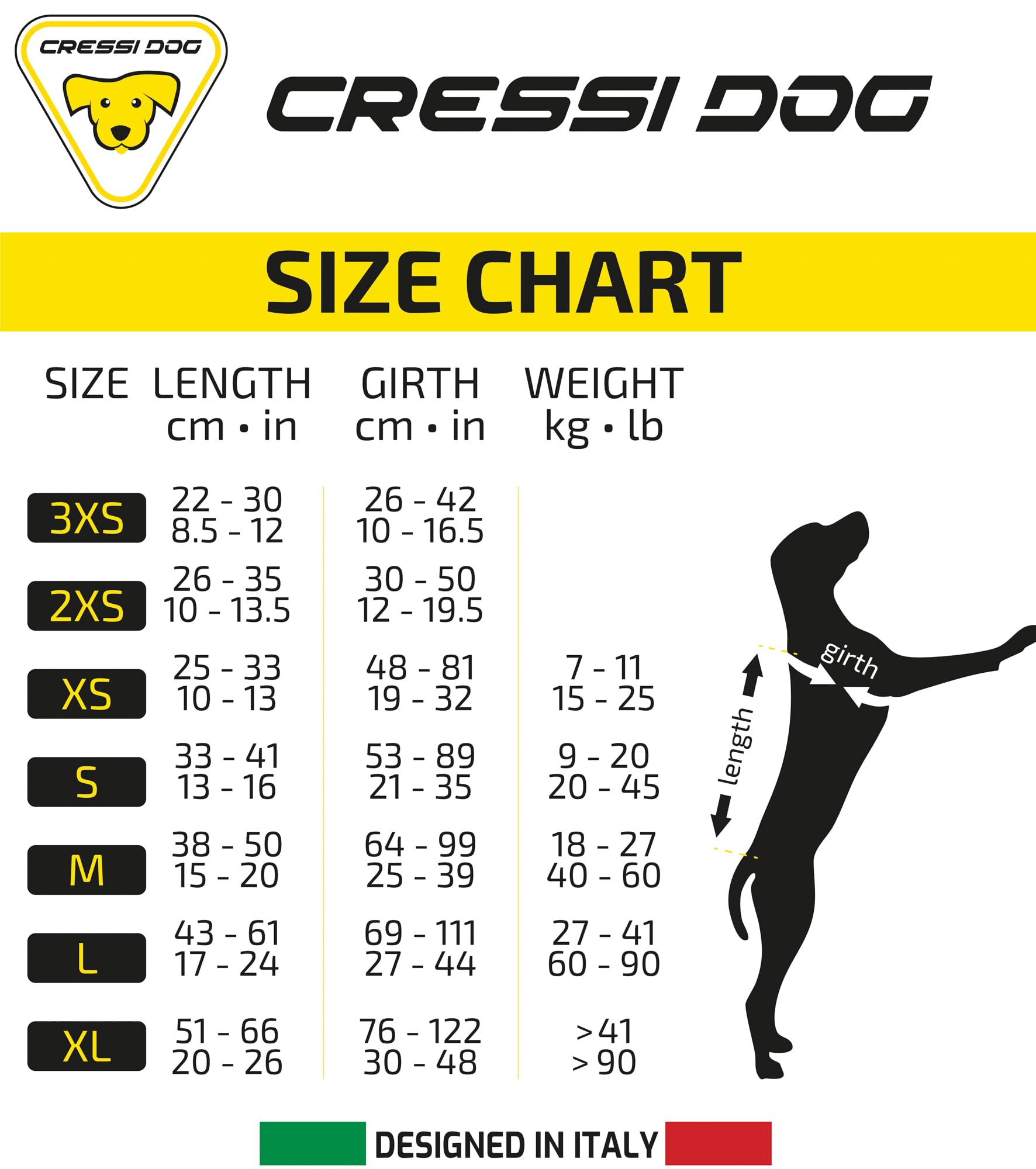 Cressi Dog Life Jacket, Giubbotto Salvagente Per Cani, Giubbotto Di Salvataggio Per Cani, Gilet Salvagente Per Cane, Giubbotto Di Sicurezza Galleggiante Per Cani, Giubbotto Galleggiante Per Cane
