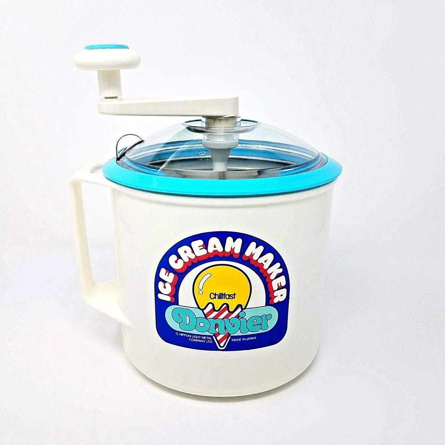 Donvier Chillfast 1 Quart Ice Cream Maker - Select from Pink, Yellow, Blue or White Trim