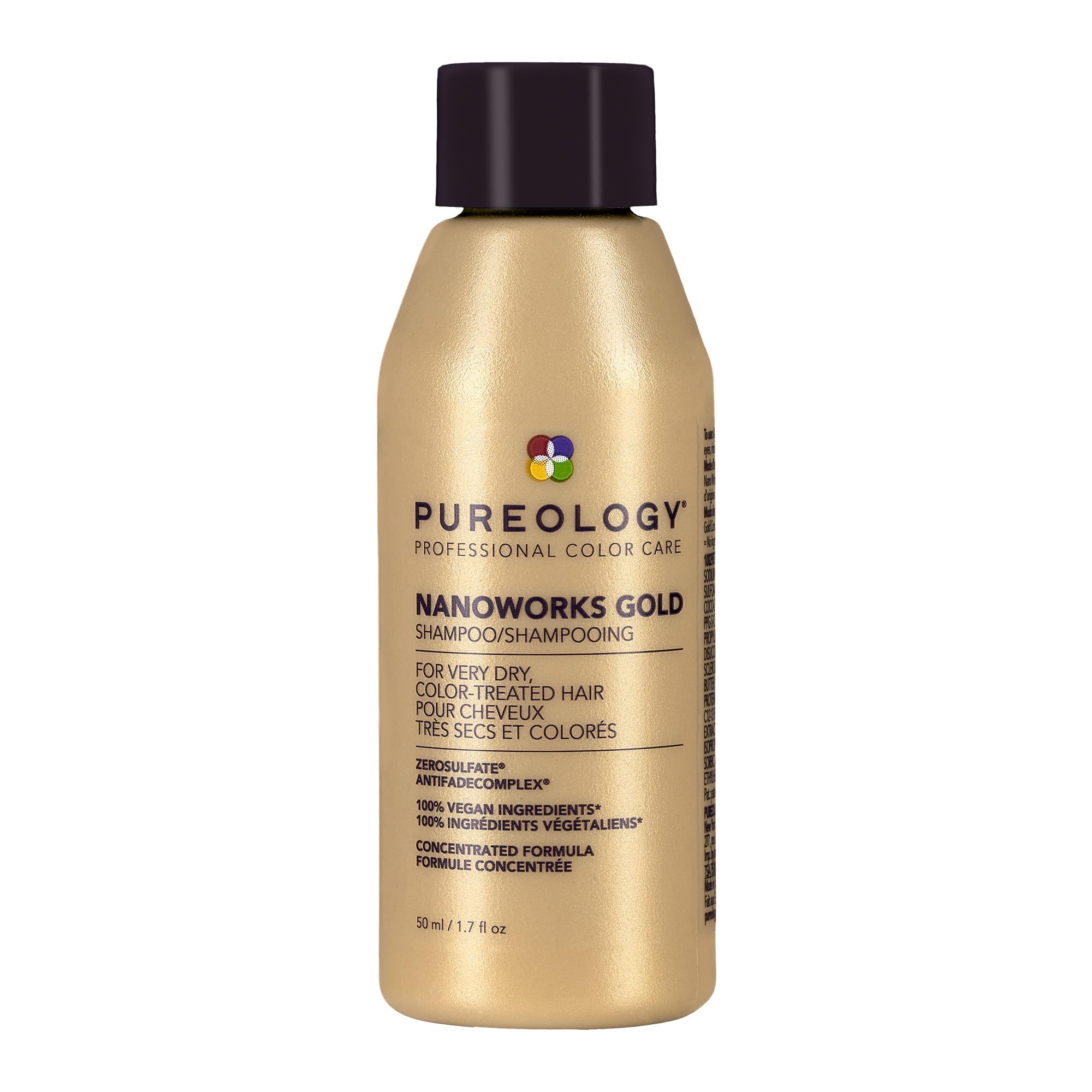 Nanoworks Gold Shampoo | For Very Dry, Color-Treated Hair | Renews Softness & Shine | Sulfate-Free | Vegan