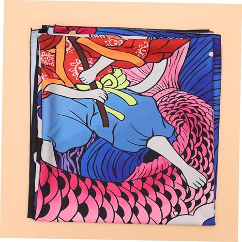 Miniatura 5 de Amosfun 1pc Trippy Tapestry Boho Rug Home Tapestry Carpets for Kids Boho Area Rugs Marine Carpet Wall Tapestry Bohemian Rugs Childrens Rug