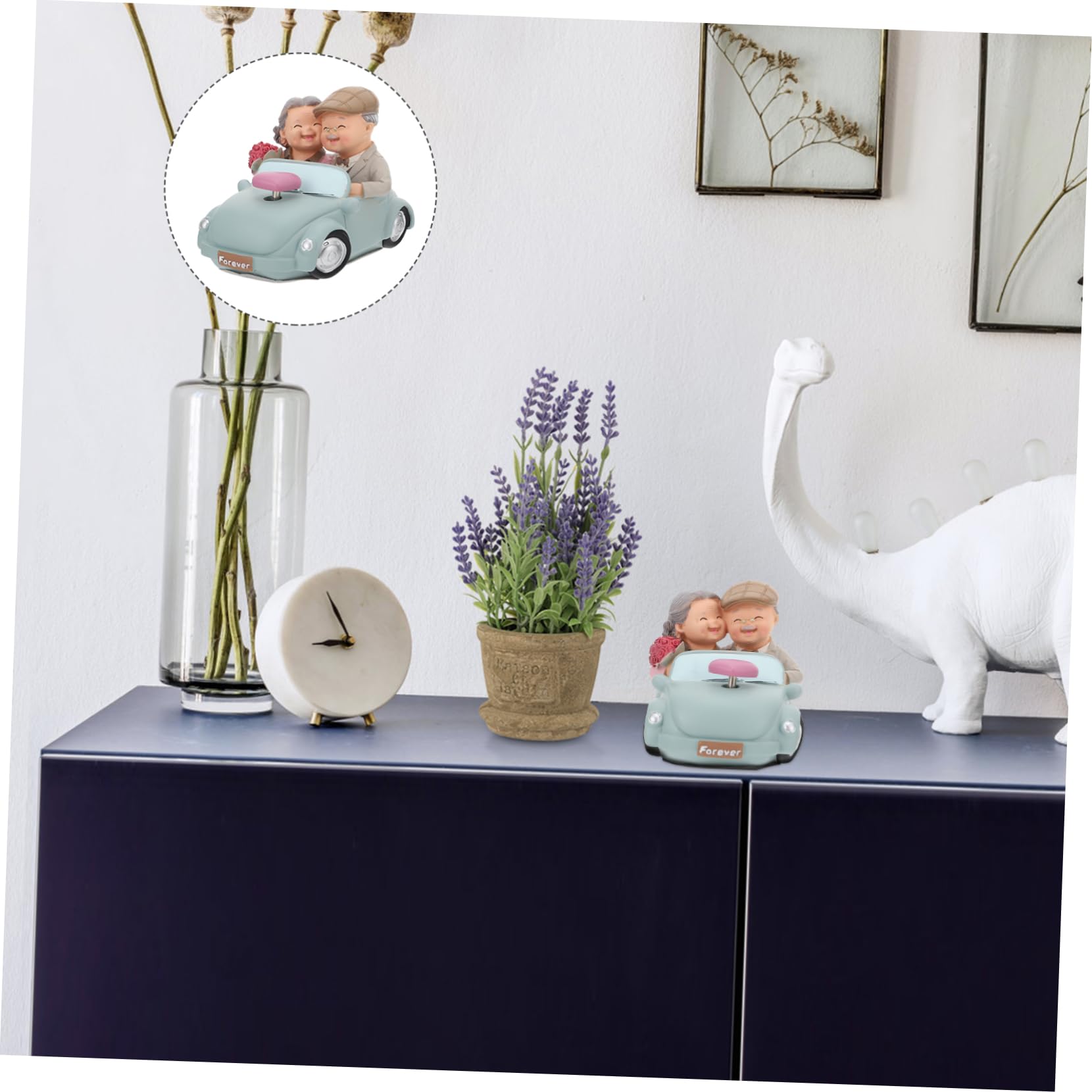 Cabilock 1stk Harz Paar Ornamente Hochzeitspaar Dekofigur Schmuck Für Ältere Paare Kuchen Figuren Tisch Figuren Zum Hochzeitstag Opa Und Oma Bräutigam Mini Statue