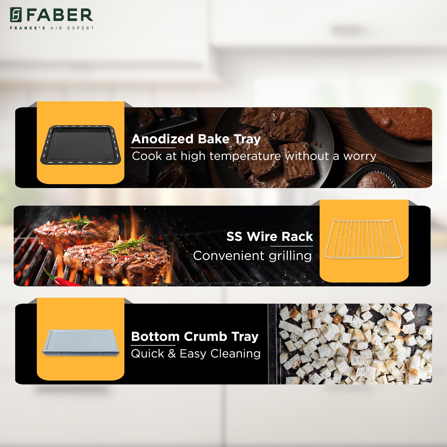 Faber 9L OTG Oven - Bake, Toast & Grill! -4 Faber 9L OTG Oven - Bake, Toast & Grill! -4