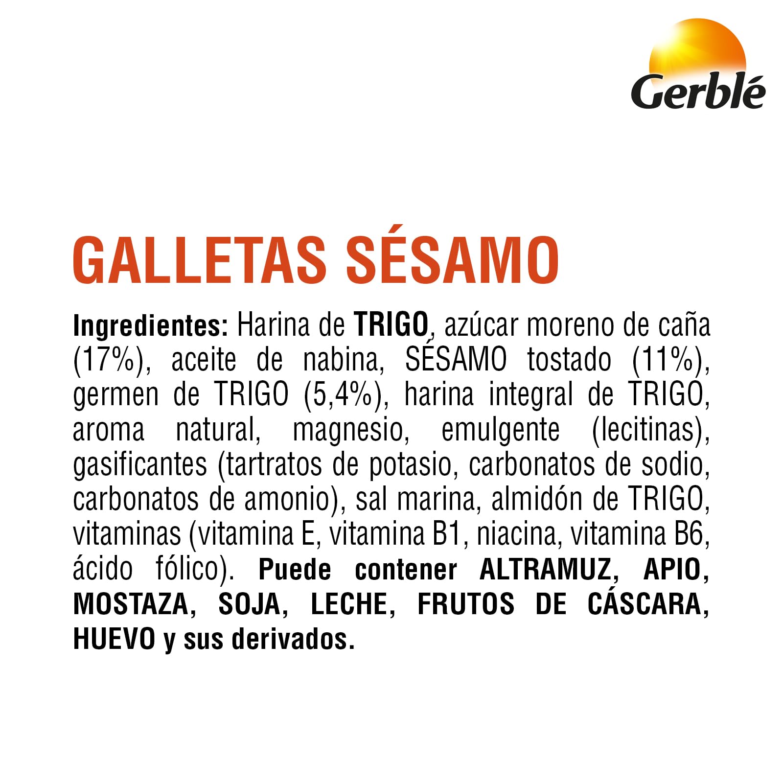 Gerblé - Galletas de Sésamo. con Magnesio y Vitaminas. Fuente de Fibra - 12 Unidades x 230g