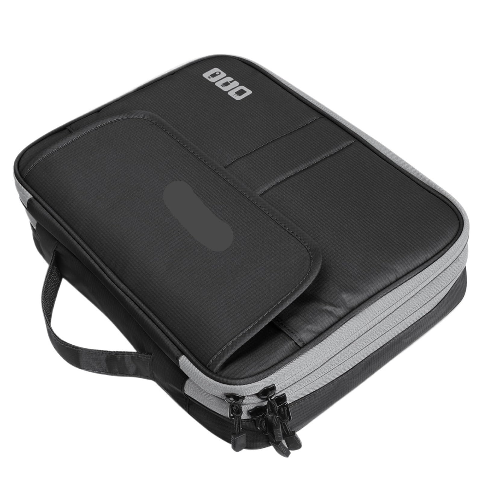Organizer Cavi Borsa Organizer for Accessori elettronici da Viaggio di Grande capacità a Doppio Strato, Custodia for Gadget da Viaggio, Adatta for Cavi(Black)