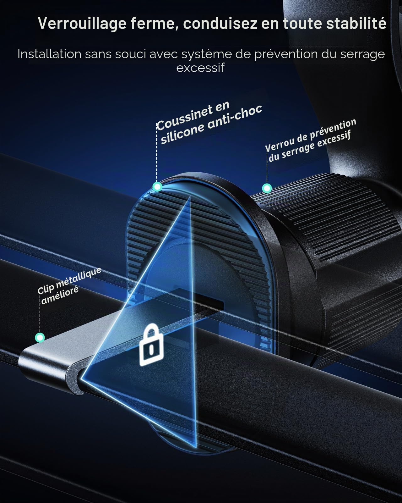 ESR OmniLock Qi2.2 certifié 25W Chargeur MagSafe Voiture avec CryoBoost, Refroidissement du téléphone, Support Voiture pour Grille d'aération, 360° Rotation, Compatible iPhone 17/16 (iOS), S26 Ultra