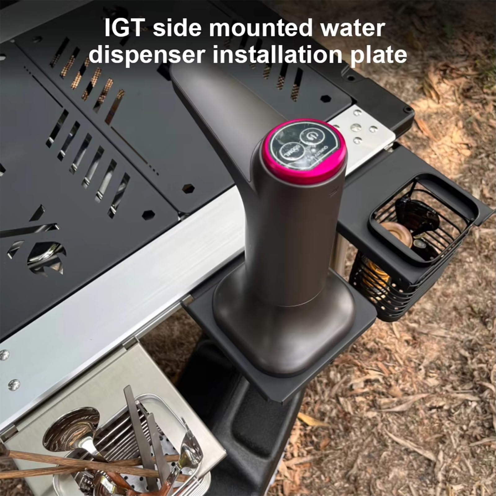 Ywmsfl Carbon Steel Camping IGT Table Board Replacement IGT Table Unit Plate Electric Water Pump Mount Board Enduring