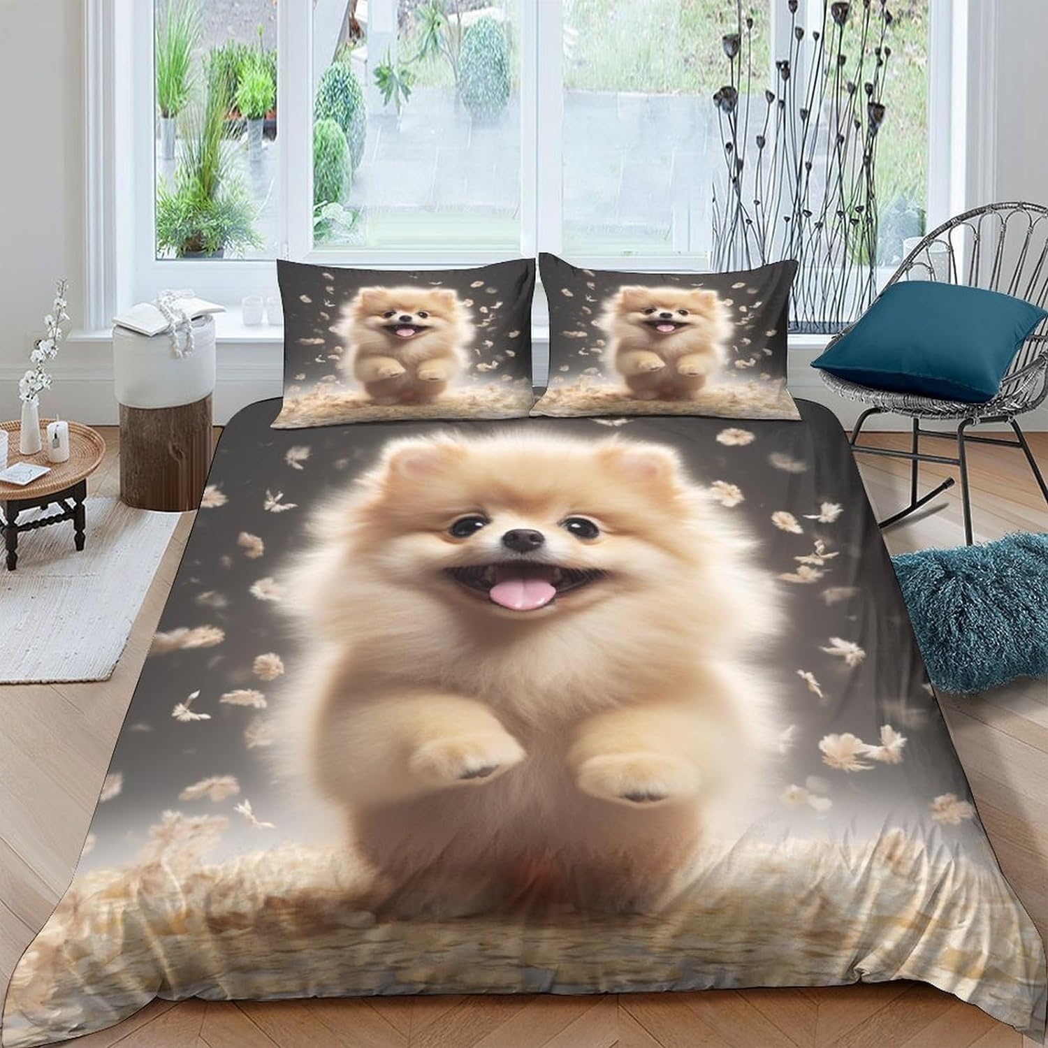Housse de couette 200x200 microfibre avec taie d'oreiller 65x65 lit 2 places