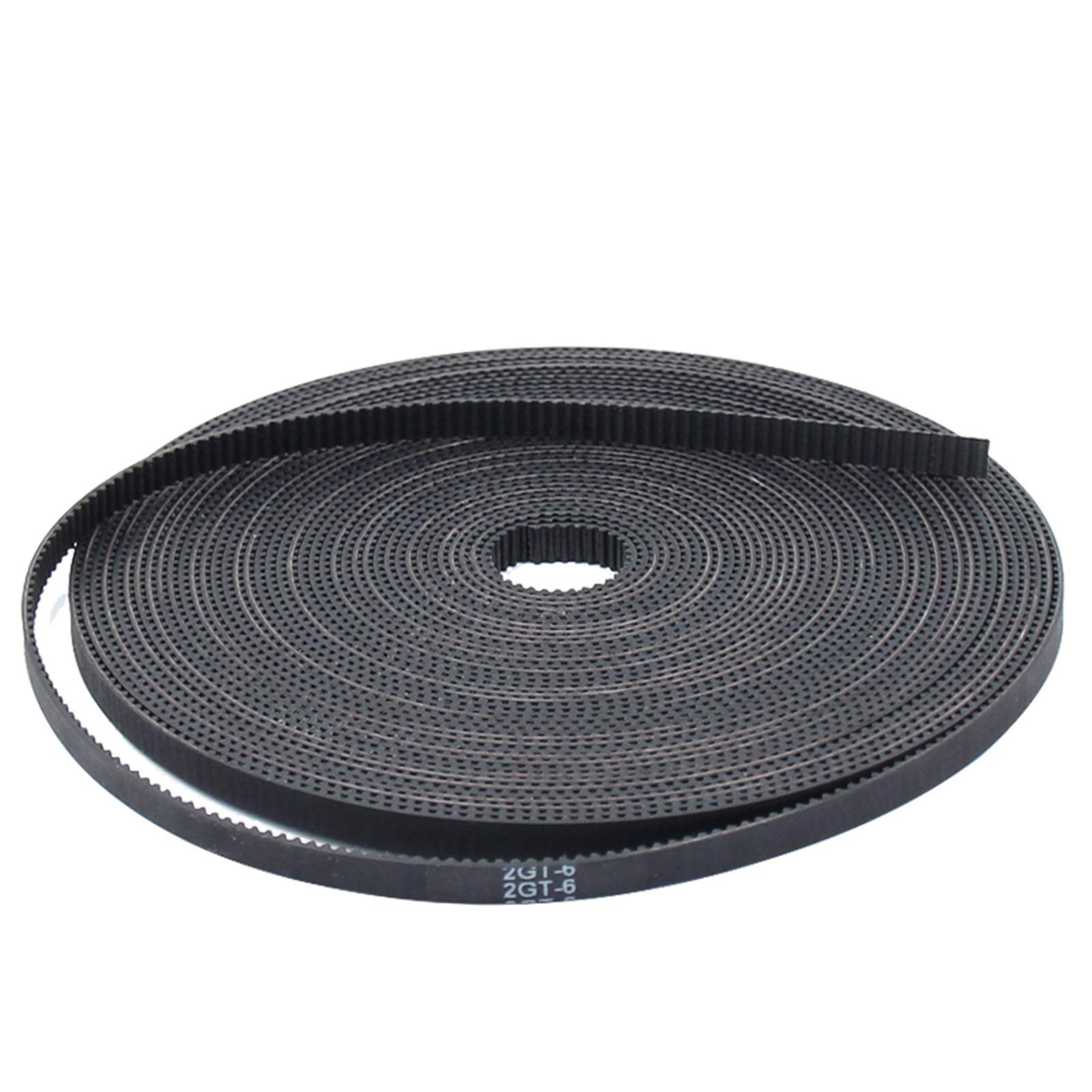 Lcuihong-Belt timing 2M GT2 Timing Belt Rubber 2GT Wide 6mm, Synchronous Belts Durable Materials (Color : 2 meter)