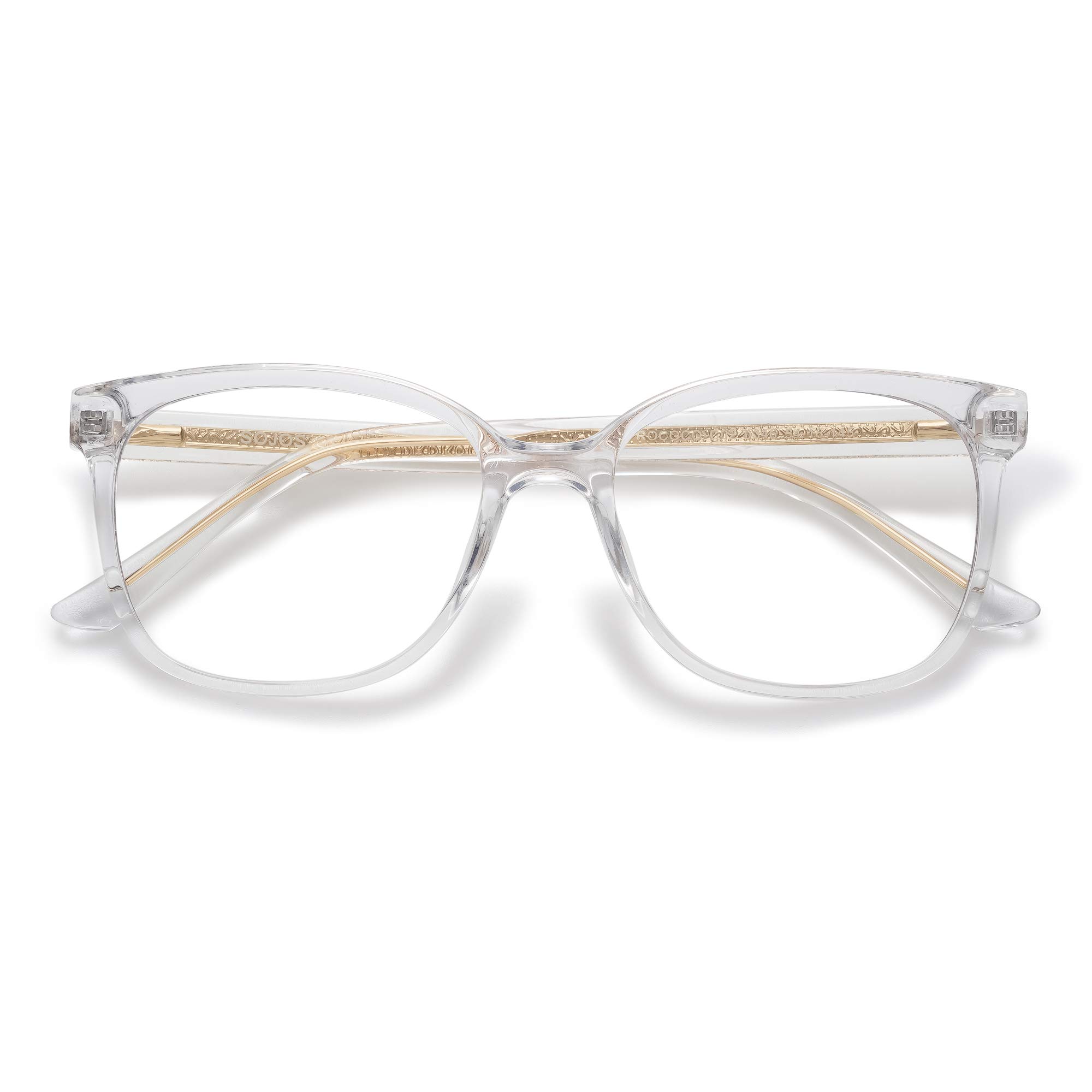 SOJOSClear Blue Light Gl Computer Gl Embossed Temple ROCOCO SJ5099