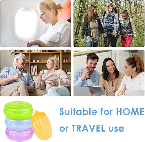 Miniatura 7 de Pequeña caja organizadora de pastillas, 7 pastilleros de viaje, portátil, contenedor de píldoras diario, mini estuche para píldoras para bolsillo,