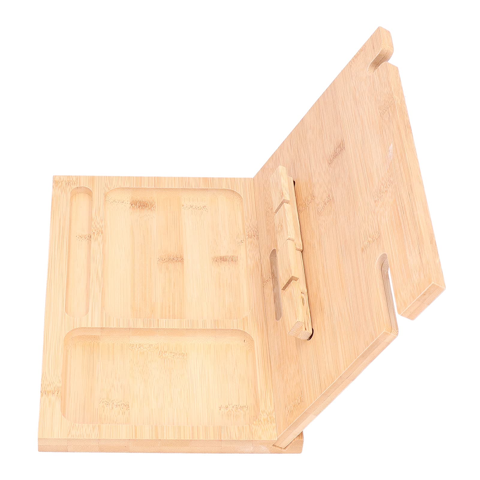 Handy-Ständer aus Bambus, Stauraum-Design für Schreibtisch,