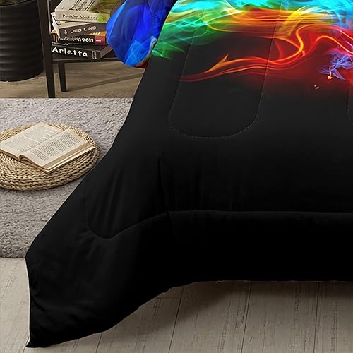 Miniatura 5 de Bodhi Juego de ropa de cama individual para adolescentes, juego de edredón de fútbol para niños, juego de edredón de fútbol tamaño individual con