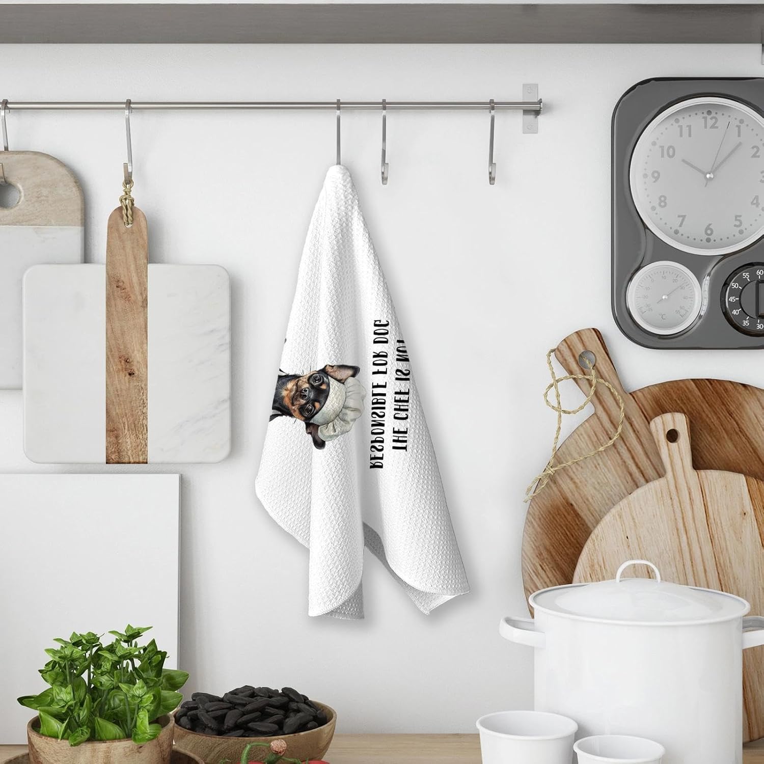 Funny Chihuahua Kitchen Towels, Chihuahua Gifts for Women Dish Towels for Kitchen, Funny Chef Dog Hand Towels Decorative Set of 3, Dog Lovers Mom Dad Owner Gifts for Women Dish Cloths - Image 5