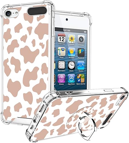 OOK Funda compatible con iPod Touch567 Generación para niñas y mujeres, funda protectora de TPU suave con parte trasera de policarbonato a prueba de