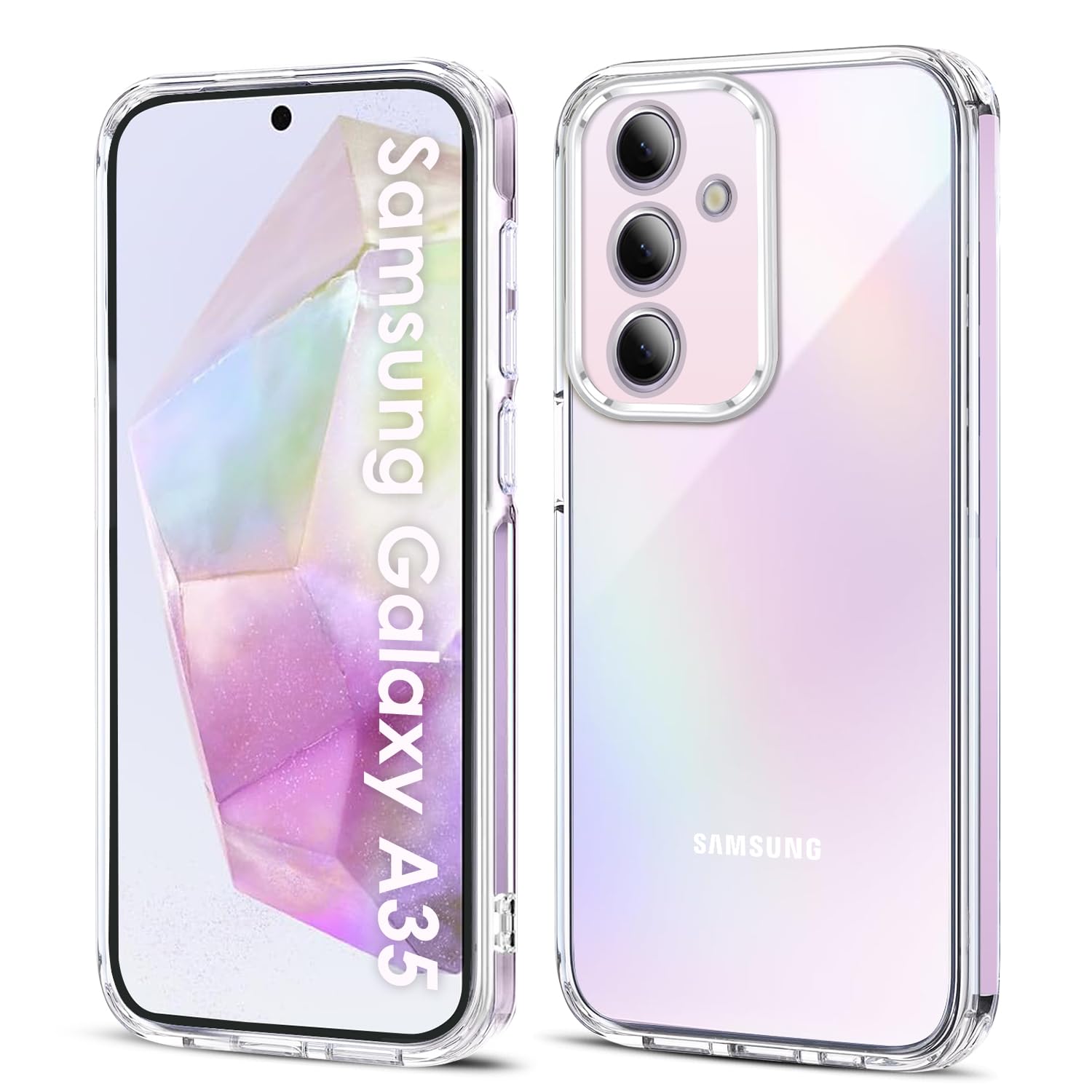 Filoto Ultra Clear Hülle für Samsung Galaxy A35, Transparent Vergilbungsfrei Slim Soft Silikon Handyhülle, Anti-Fingerabdruck Kratzfest Stoßfest Fallschutz Ultra Dünn TPU Schutzhülle (Clear)