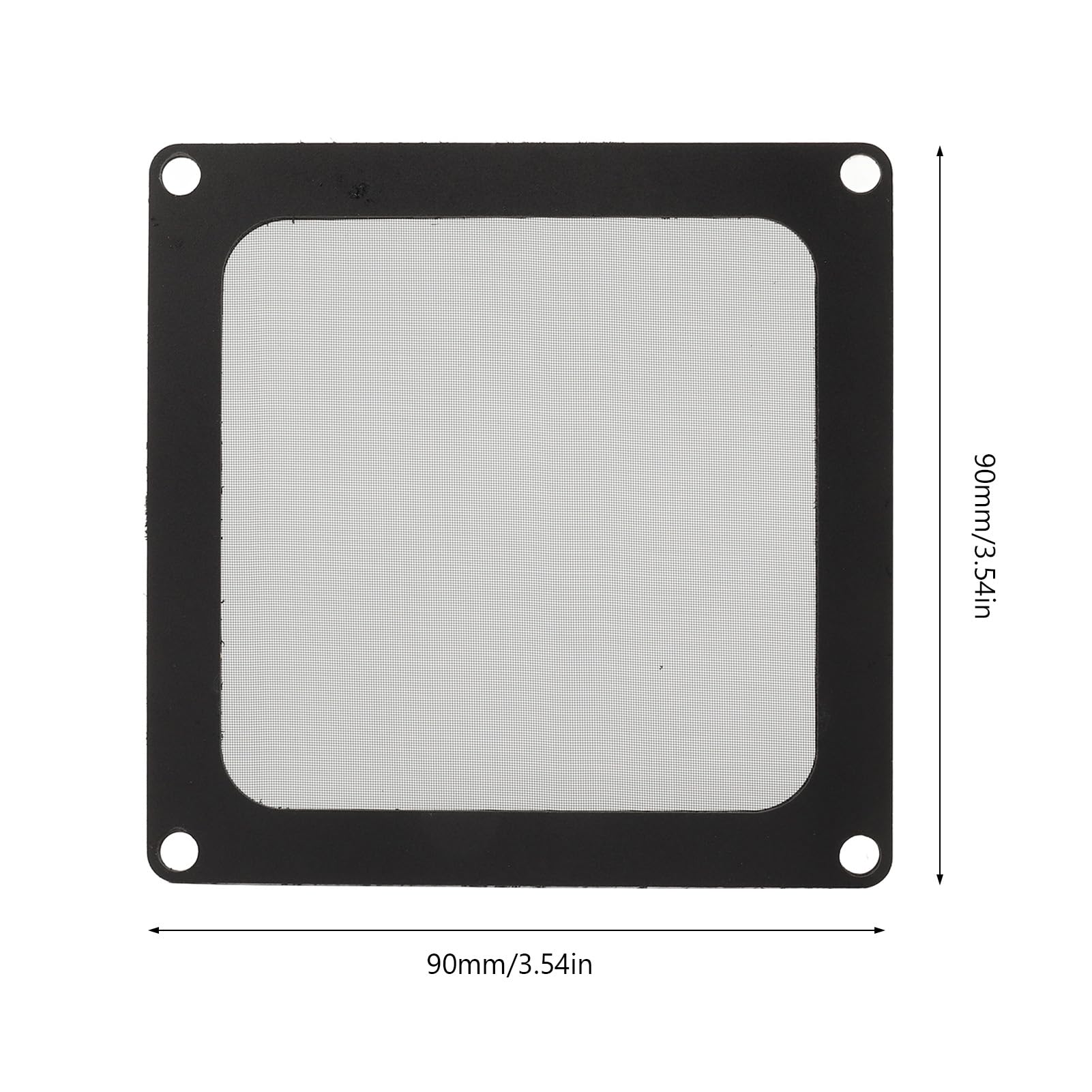 Confezione da 5 Filtri Antipolvere per PC da 90 Mm per Ventola di Raffreddamento del Computer, Copertura Filtro in Rete Antipolvere con Telaio Magnetico