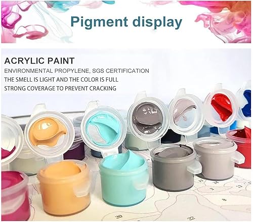 Miniatura 3 de ZMHZMY Kit de pintura al óleo por números, kit de pintura al óleo por números, kit de pintura al óleo por números, pintura al óleo, lienzo de dibujo