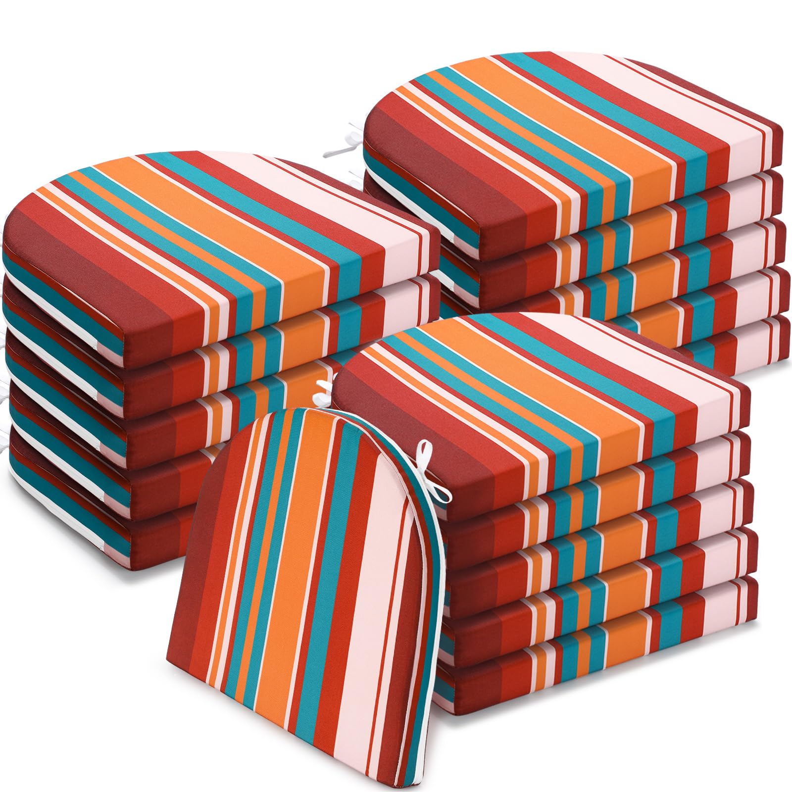 Snapklik.com : Wenqik 12 Pack Patio Outdoor Chair Cushions Waterproof ...