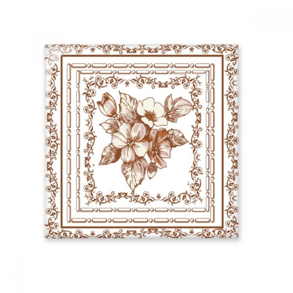 Carreaux de céramique S motif feuille fleur style cadre moderne d'art baroque