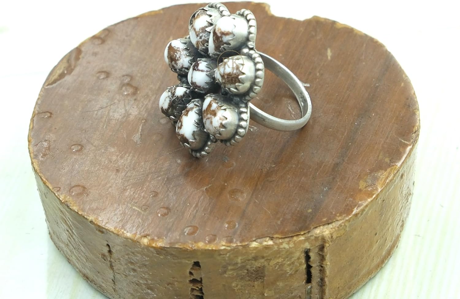 Wild Horse Jaspser Stone 925 Sterling Silver Handmade Statement Ring Jasper Gift Jewelry For Wife Girlfriend