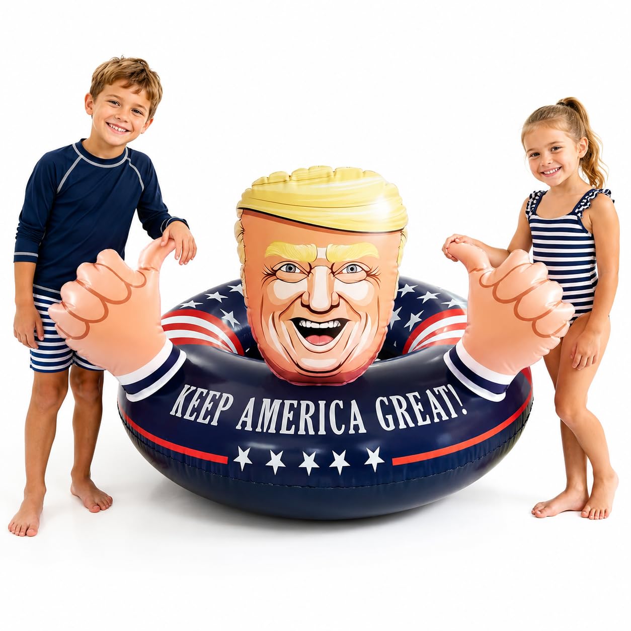 Flotteur de piscine américain gonflable pour fête d'été – Gonflable amusant pour adultes et enfants