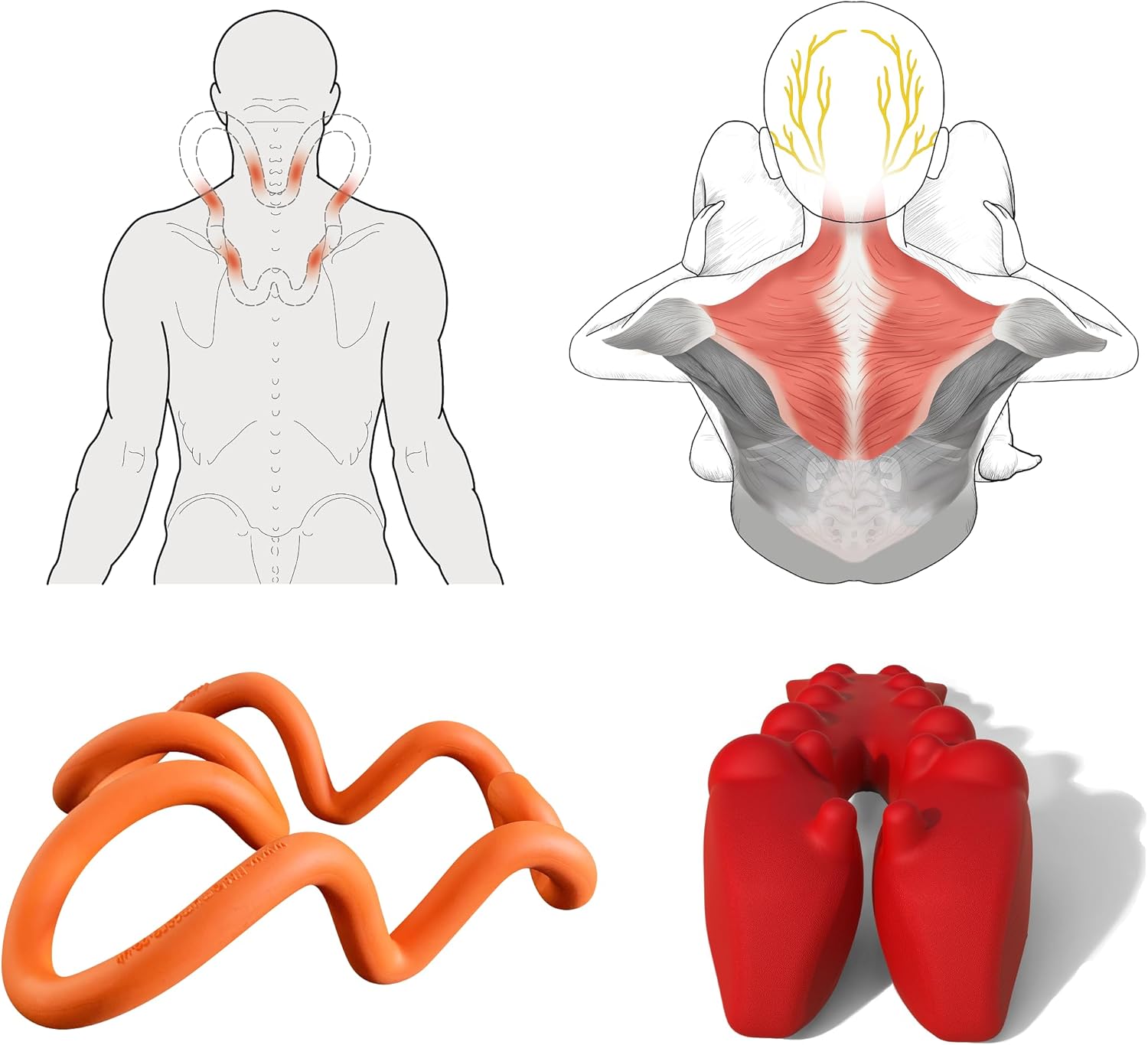 LittleMum Upper Back Pain Relief Massager Bundle